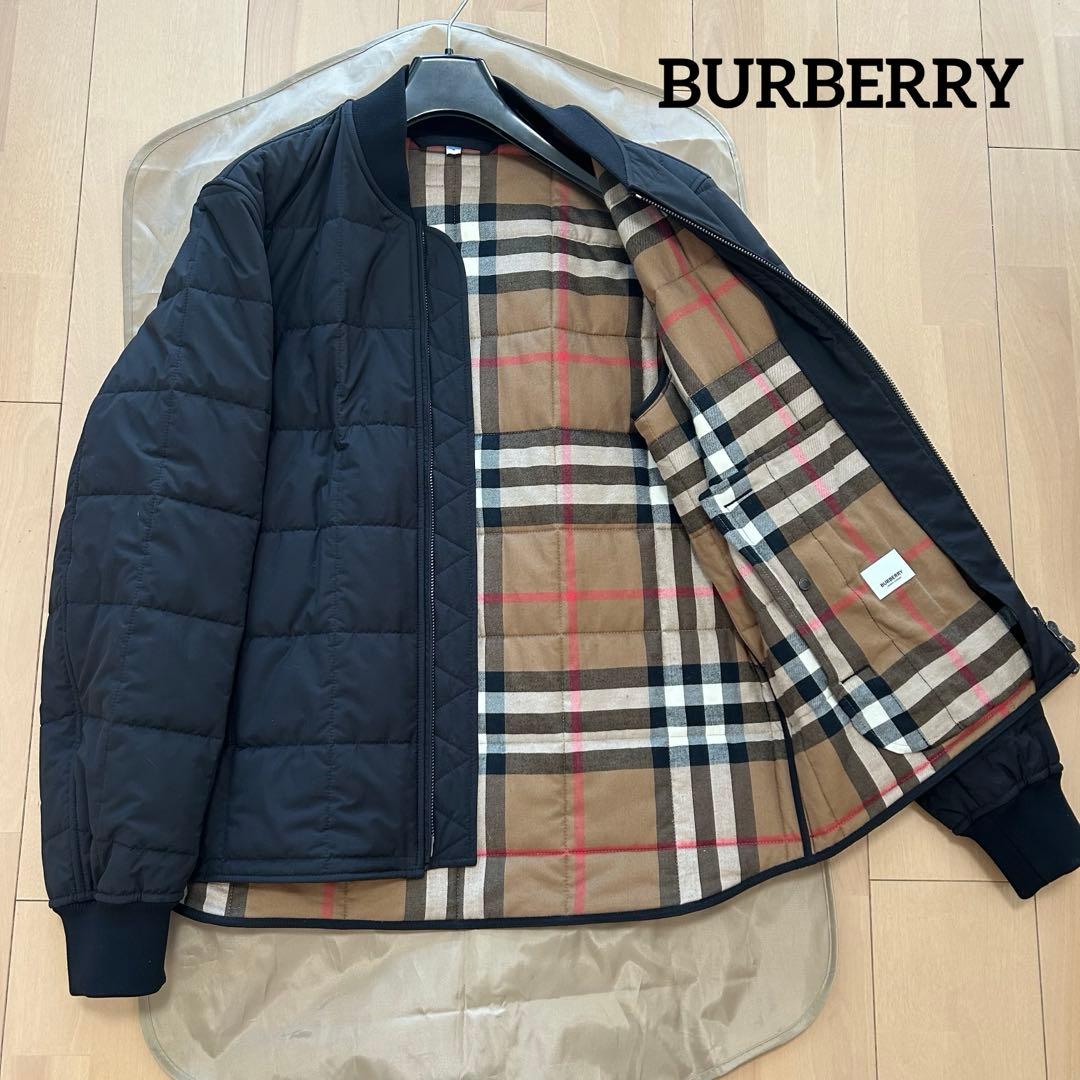 極美品 現行タグ 2025年 バーバリー ノバチェック キルティング