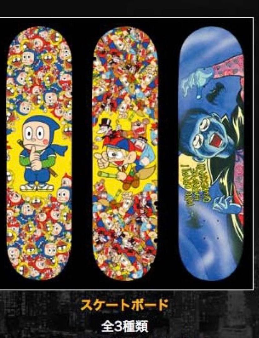 怪物くん　ハットリくん　スケボー　デッキ