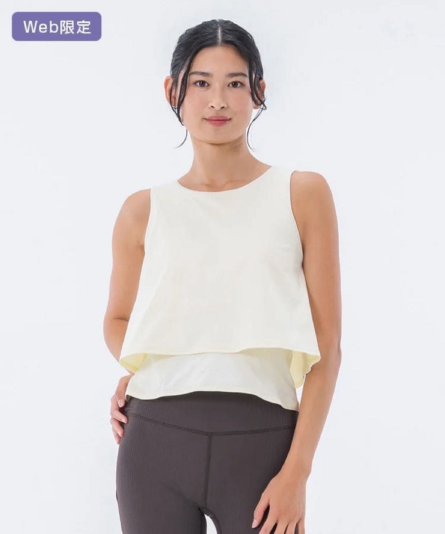 SUKALA カップ付きフレアタンクトップMサンドベージュ LAVA - メルカリ