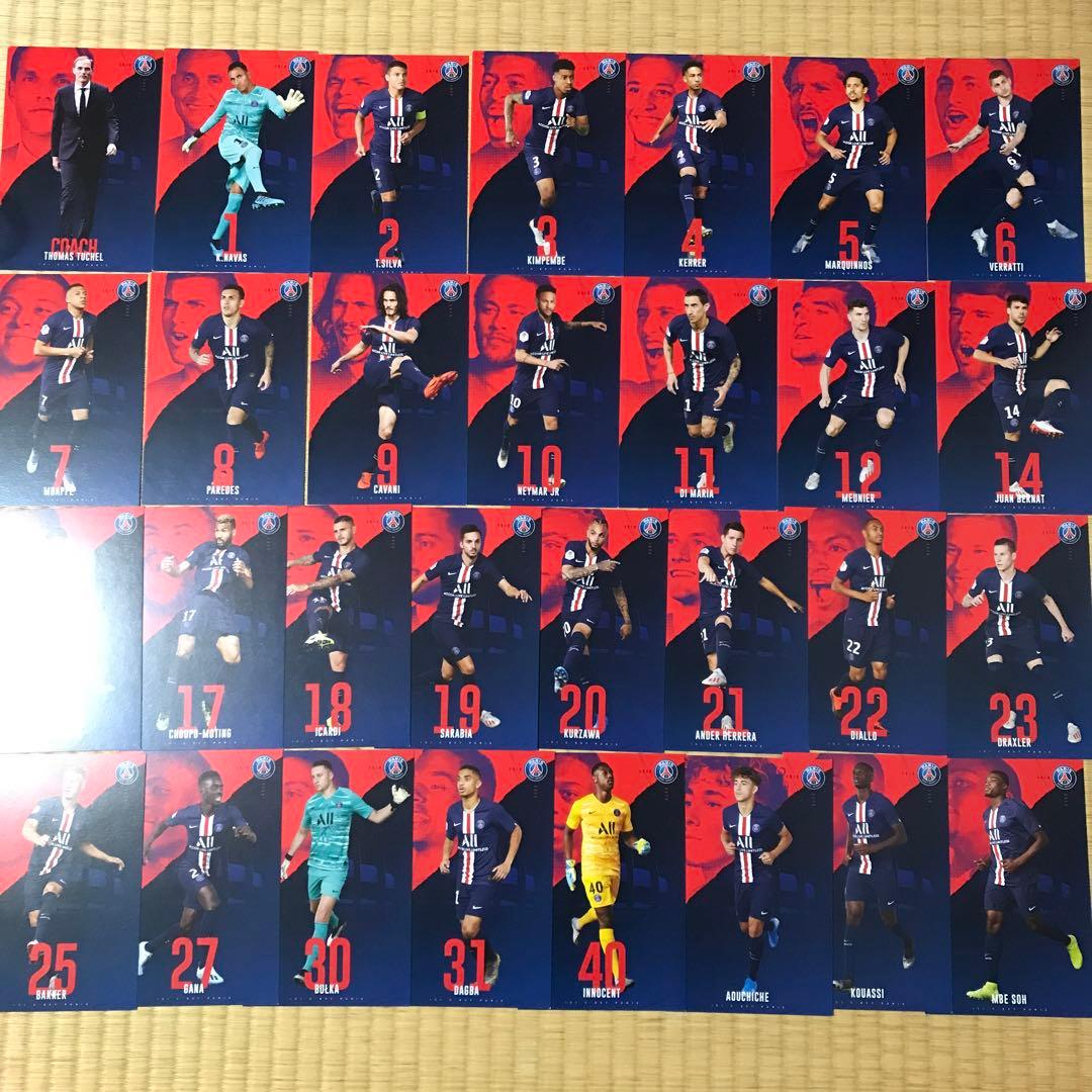 PSG クラブカード 60枚！ エムバペ ネイマール オートグラフ サイン無