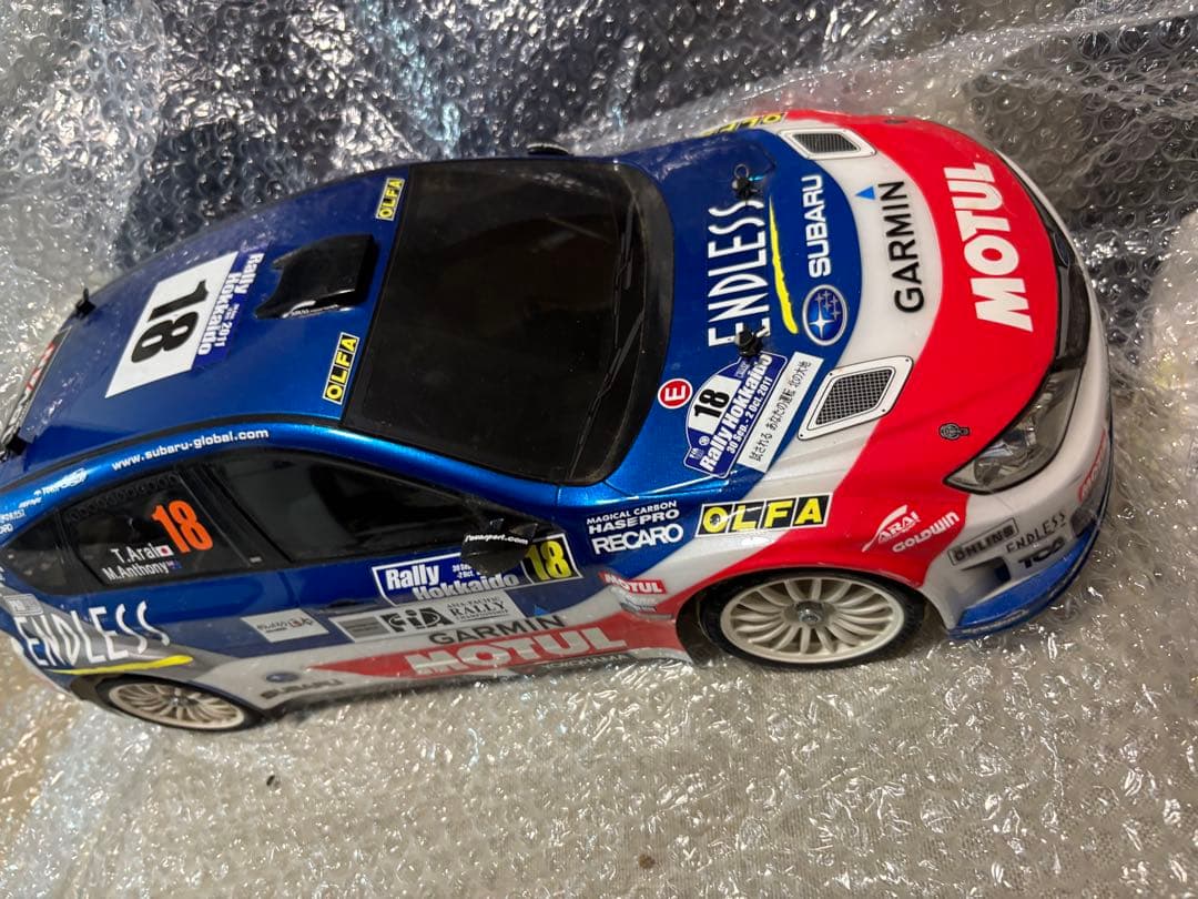 タミヤ スバル インプレッサ WRX STI チームアライ（XV-01シャーシ）