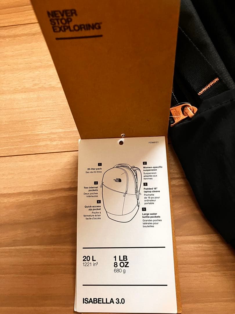 THE NORTH FACE リュック ISABELLA 黒 【新品未使用】