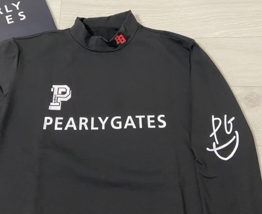 新品 新商品 日本正規品 パーリーゲイツ 吸水速乾 裏起毛 黒 6 XLL