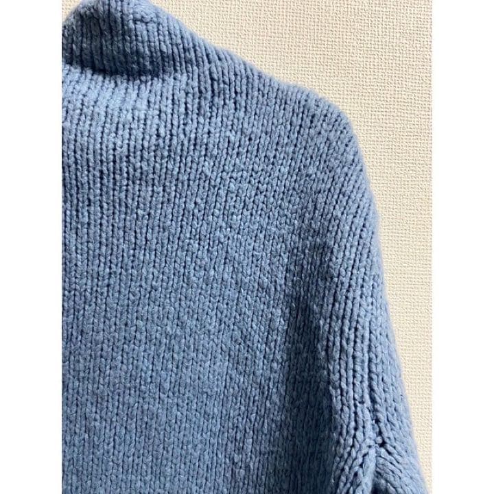 希少 立体ロゴ vintage 90s DKNY ハイネック ニット セーター