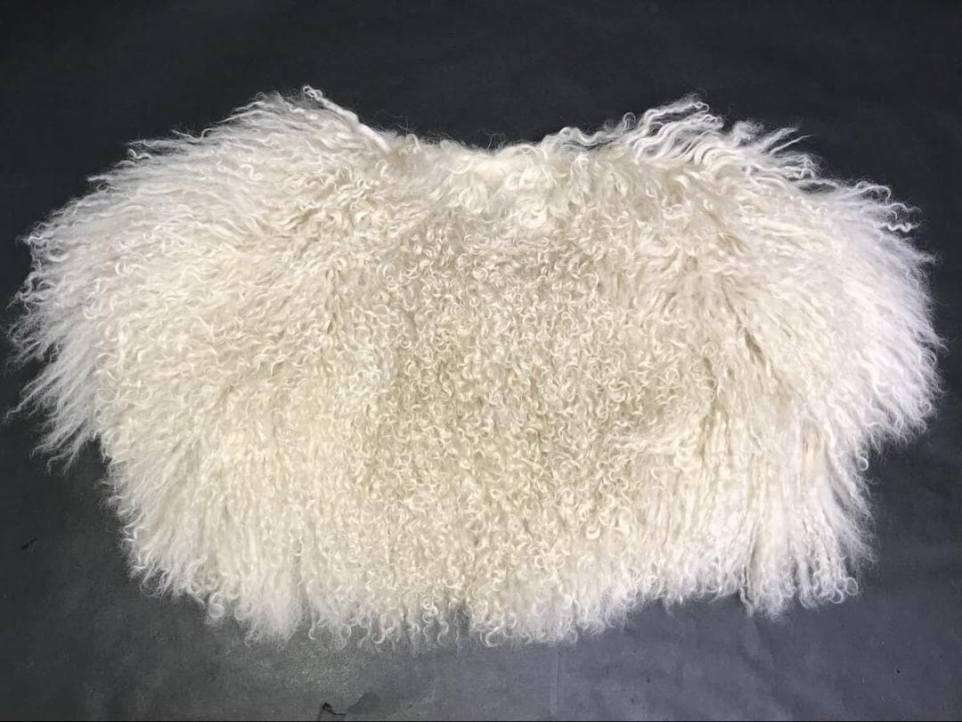 正規ランバン☆モンゴリアンラム ファーボレロ アイボリーホワイト☆美品