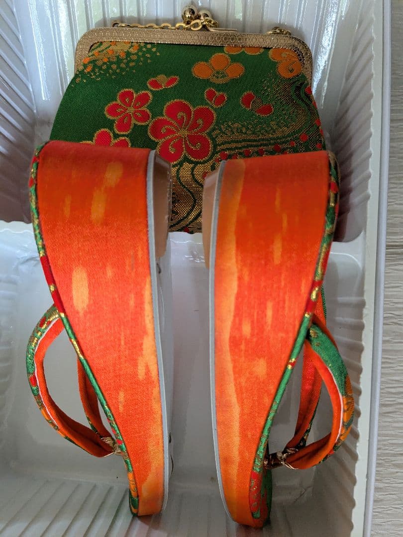 七五三 着物セット はこせこセット7歳子供用 花柄山吹レトロモダンフルセット