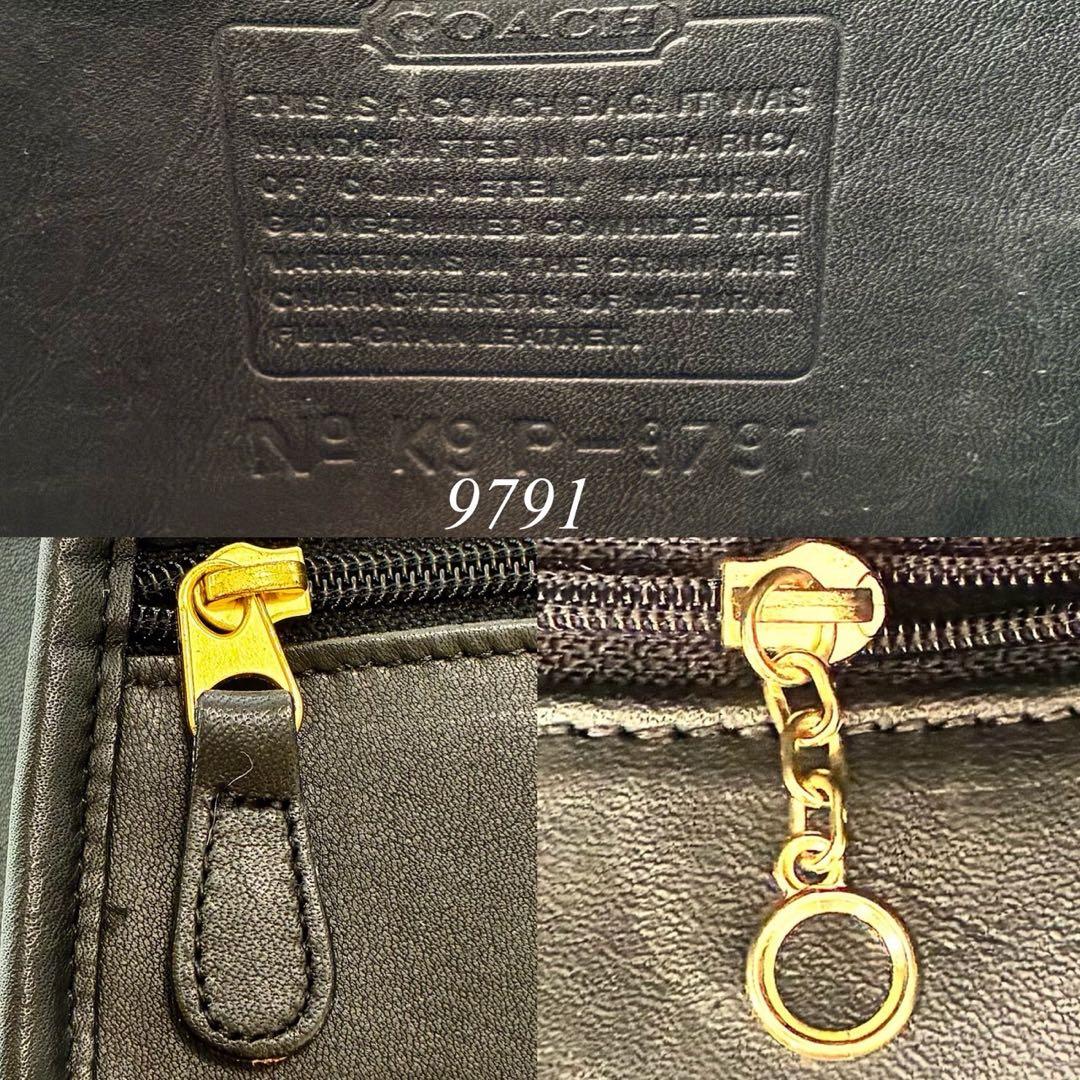 【美品】オールドコーチ 9791 ターンロック リュックサック レザー 肩掛け