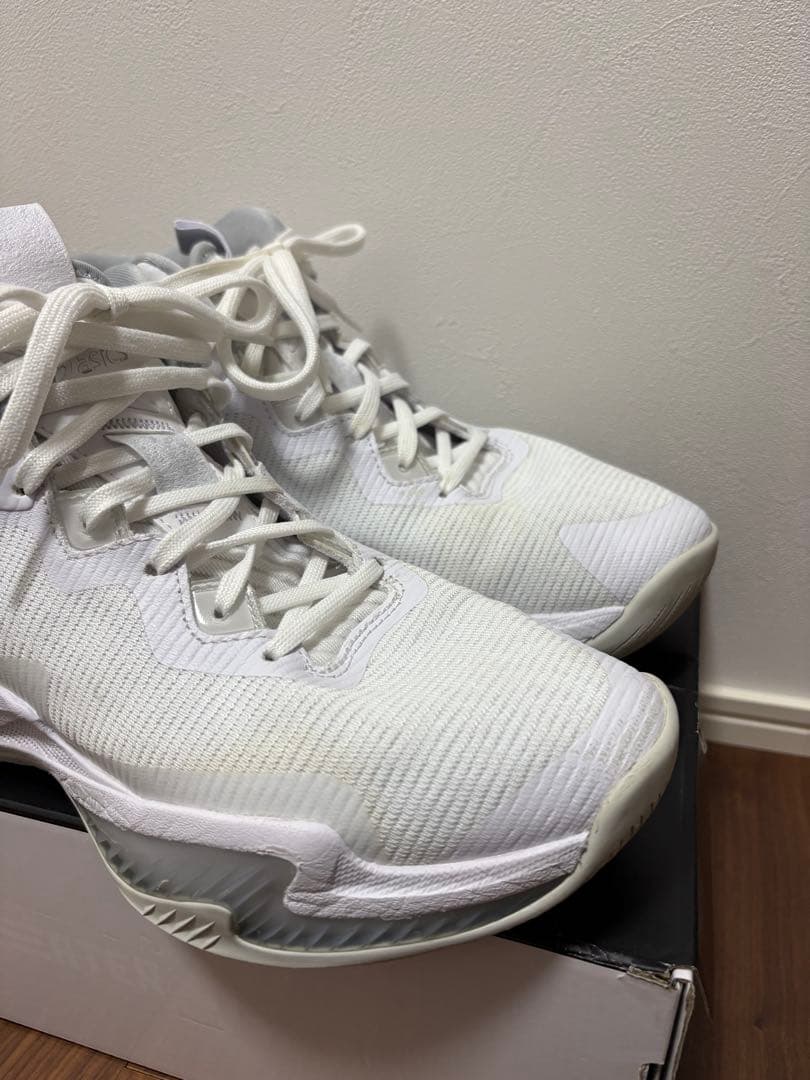 【美品】アシックス NOVA SURGE 3 ノヴァサージ3 バッシュ　ホワイト