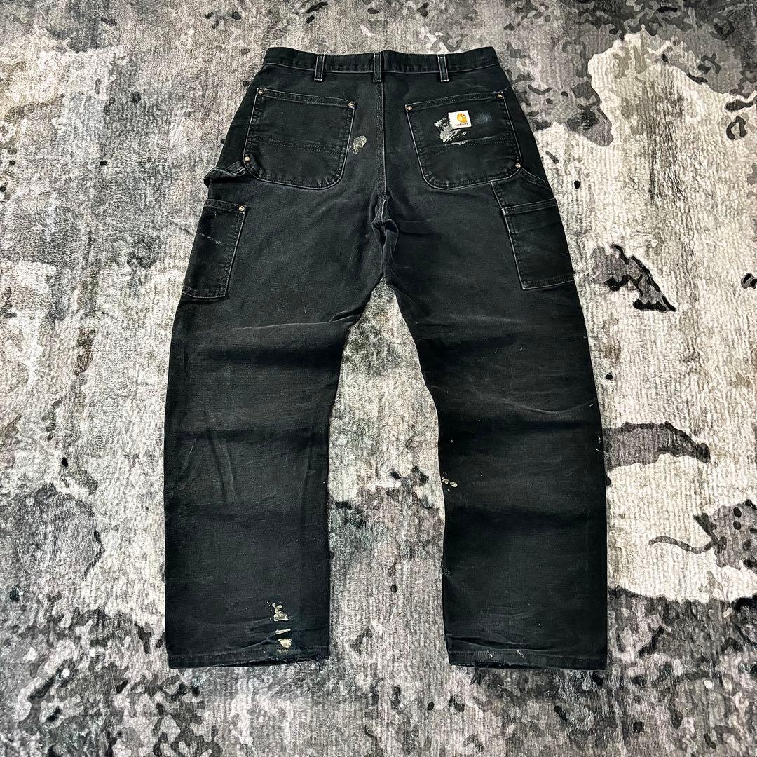 フェードブラック ダメージ×ペンキ 雰囲気系 ダブルニー 一点物 良