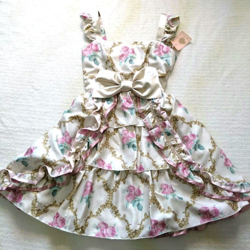 新品☆ジーザスディアマンテ☆ワンピース☆花柄☆ピンク☆リボン