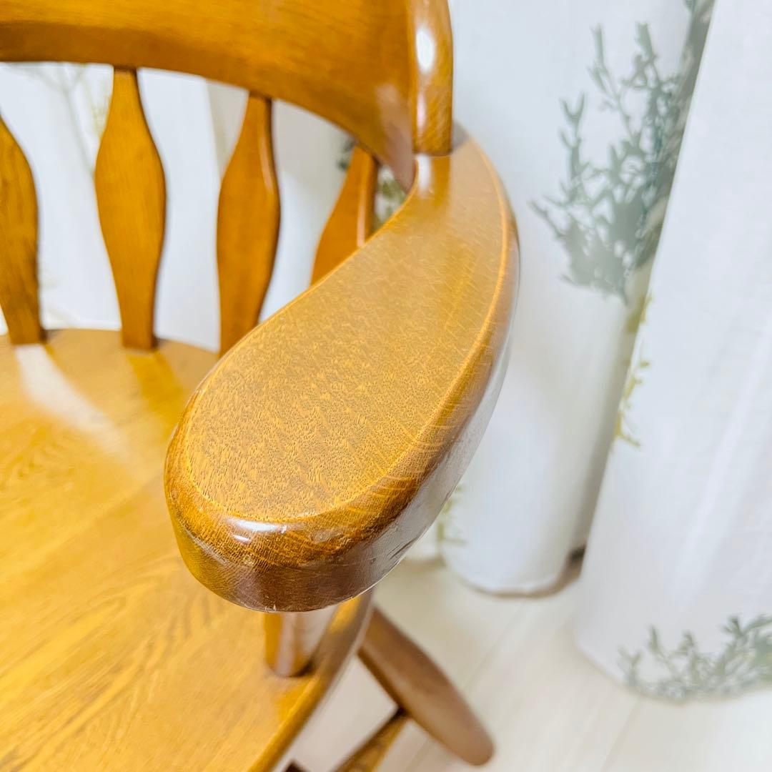 WINDS 太平 飛騨家具 ウィンザーチェア 回転椅子 ナラ材　D