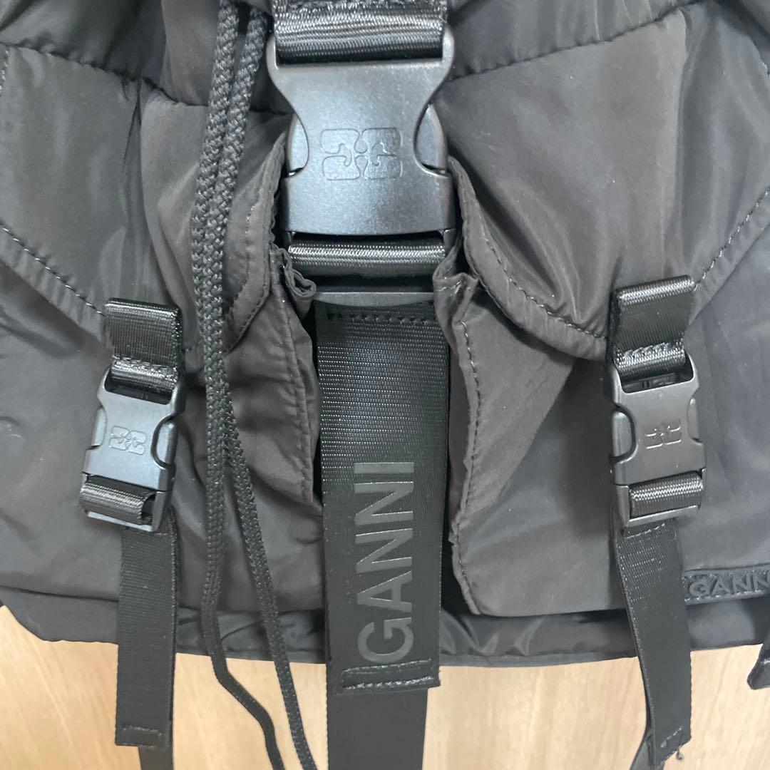 GANNI ブラック リュック・バックパック