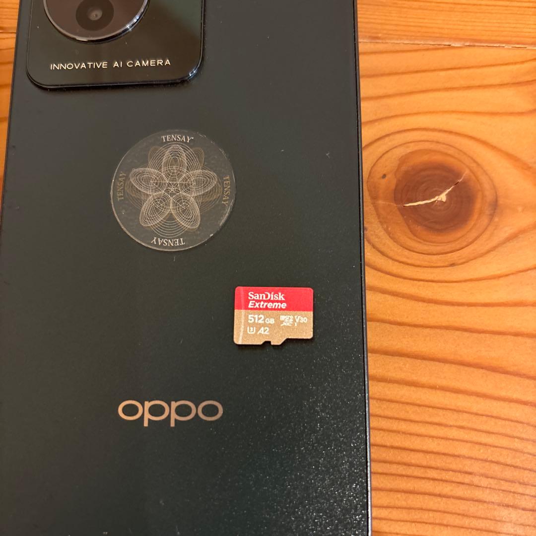 OPPO Reno 11a 本体 ダークグリーン microSD512G、ケース