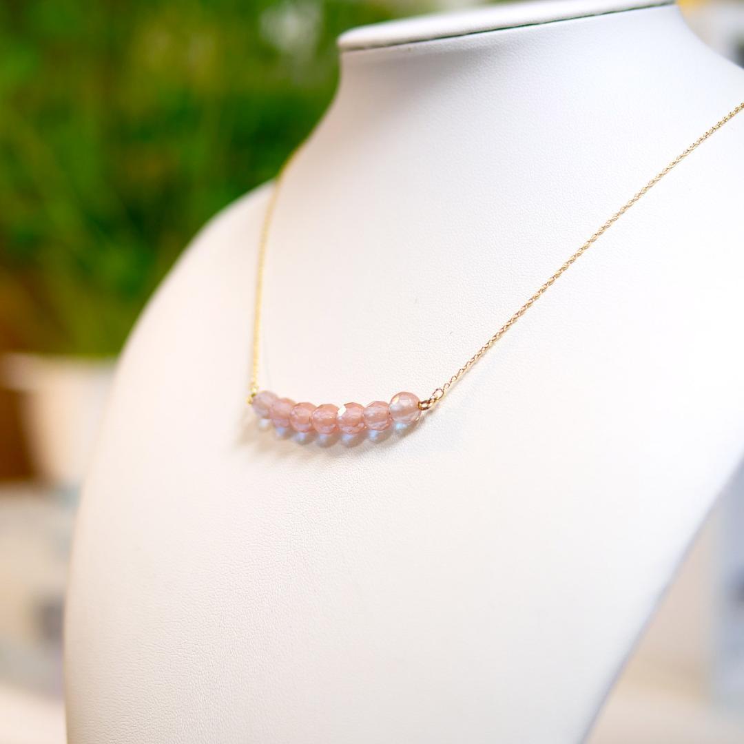 【専用】アンティークサフィレット　7粒ビーズネックレス