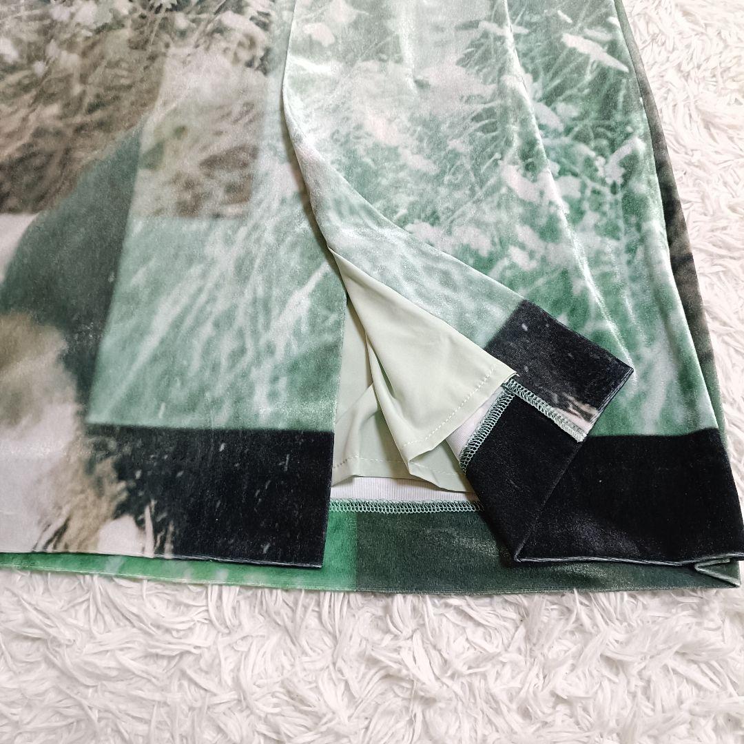 Silvia Conde Olivan×Ameri VELOUR SKIRT