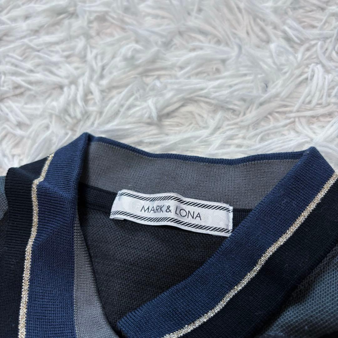 マークアンドロナ ポロシャツ 迷彩 襟付き カモフラ ブラック 襟付き