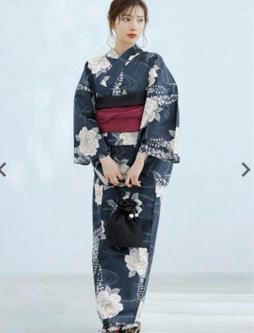 【新品】dita 浴衣 凪の藤ながれ ゆかた