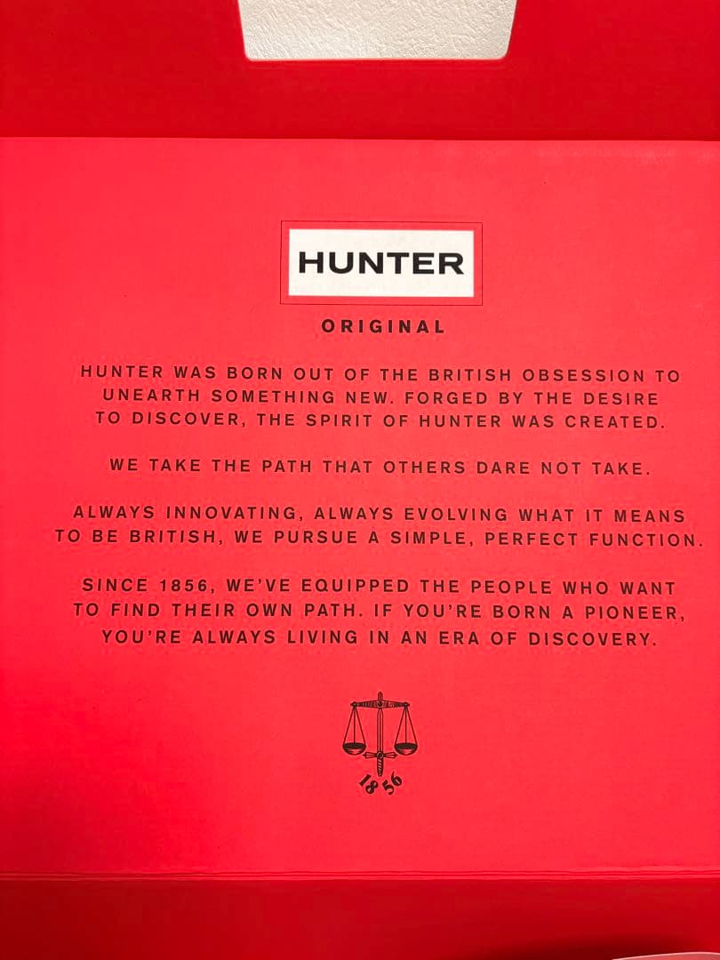 【新品未使用】HUNTER グレー長靴　レインブーツ