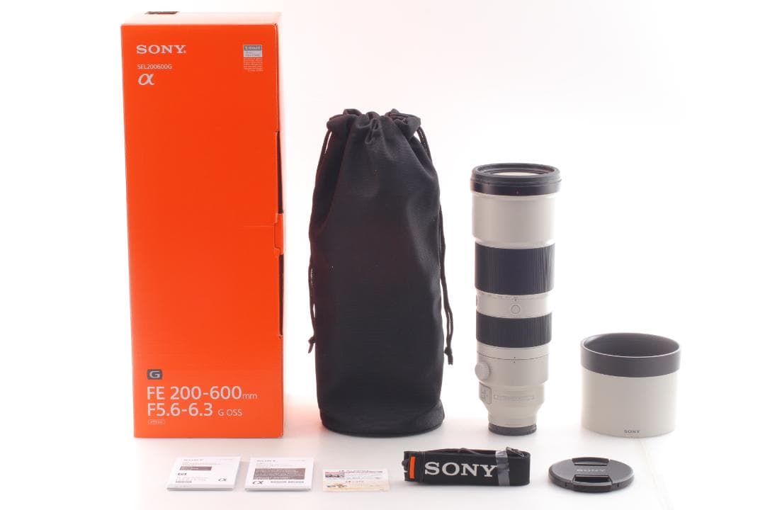 SONY FE 200-600mm F5.6-6.3 G OSSレンズ 新品同様