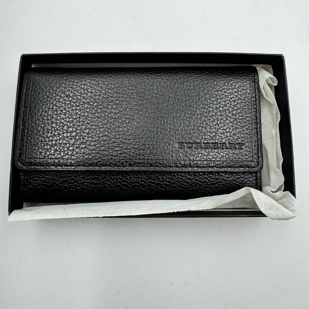 未使用品✨BURBERRY 5連キーケース　レザー　ブラック
