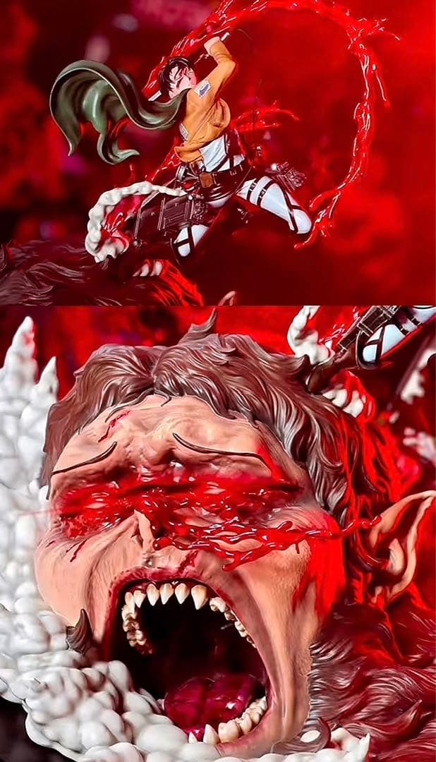 進撃の巨人 リヴァイ・アッカーマン 兽の巨人 フィギュア ガレージ