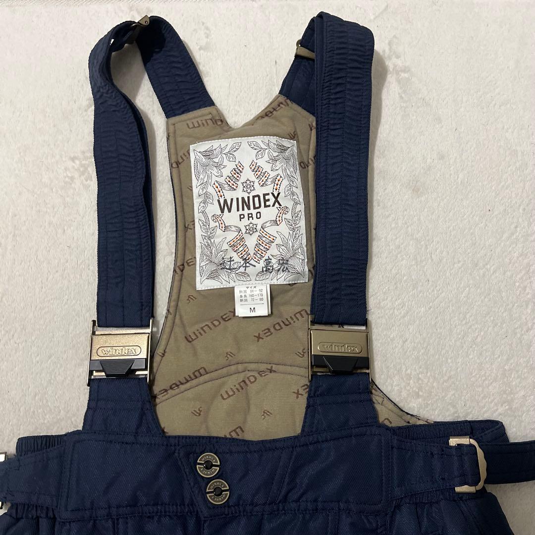 WINDEX】（M）スキーウェア スノーボード 2セット 上下 サスペンダーの