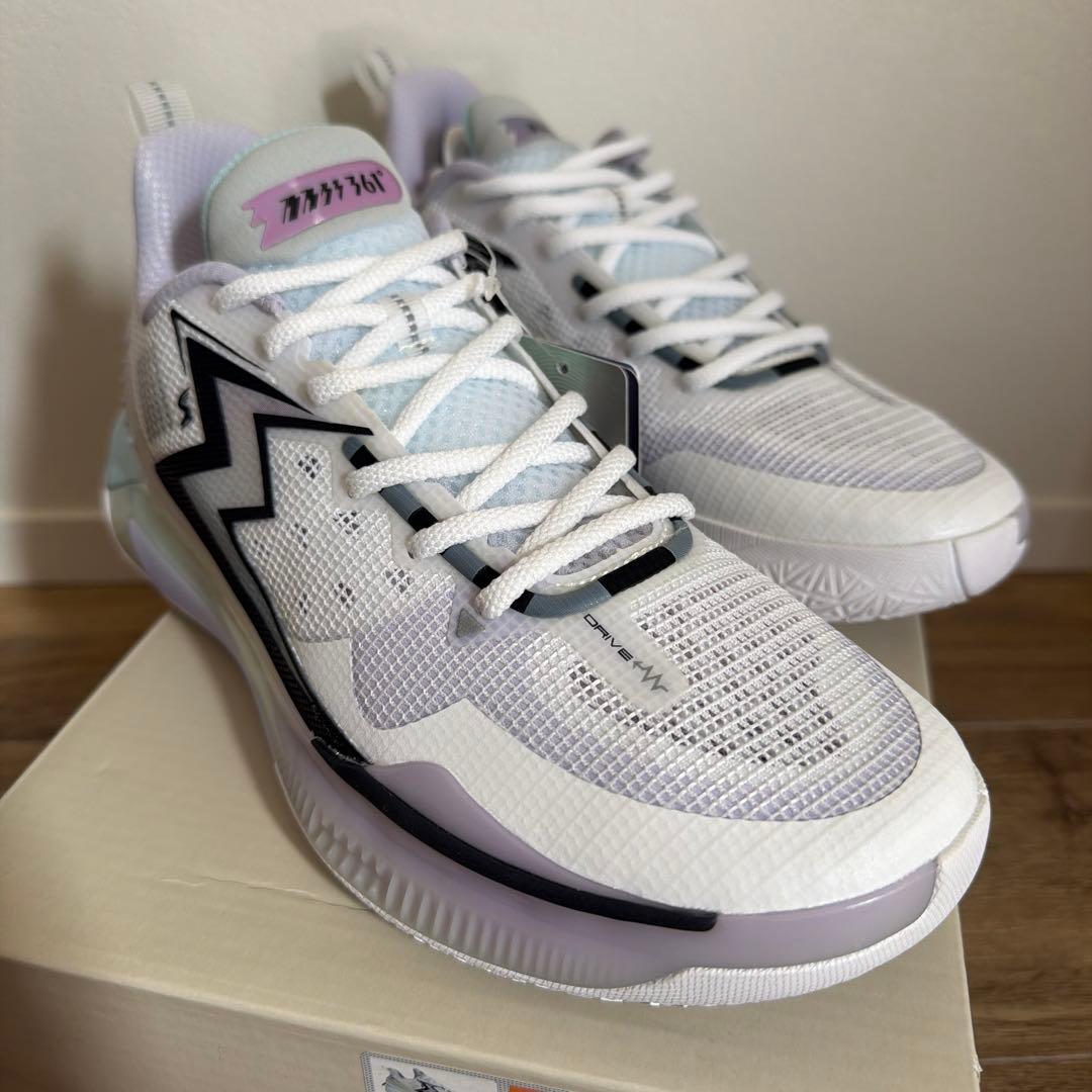 新品✨361°バスケシューズ25cm 白/青 箱付