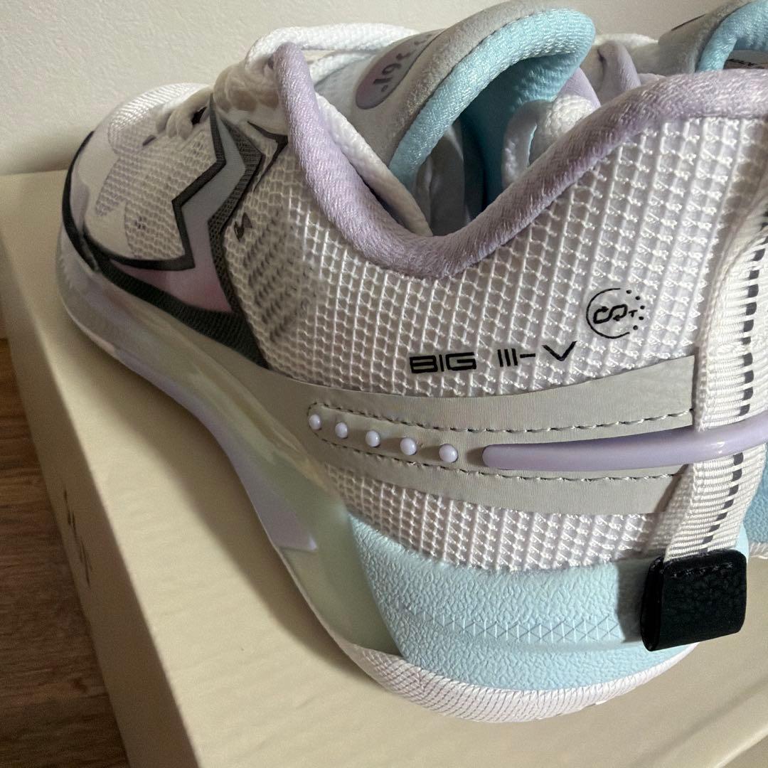 新品✨361°バスケシューズ25cm 白/青 箱付