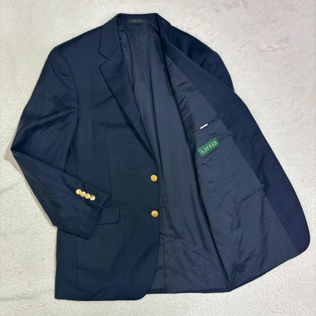 ローレンラルフローレン　紺ブレ　金ボタン　テーラードジャケット　メンズ
