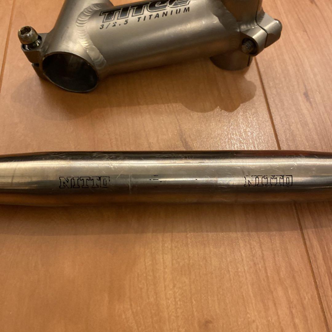 タイテック 日東 チタン ステム ハンドル セット 美品 - メルカリ