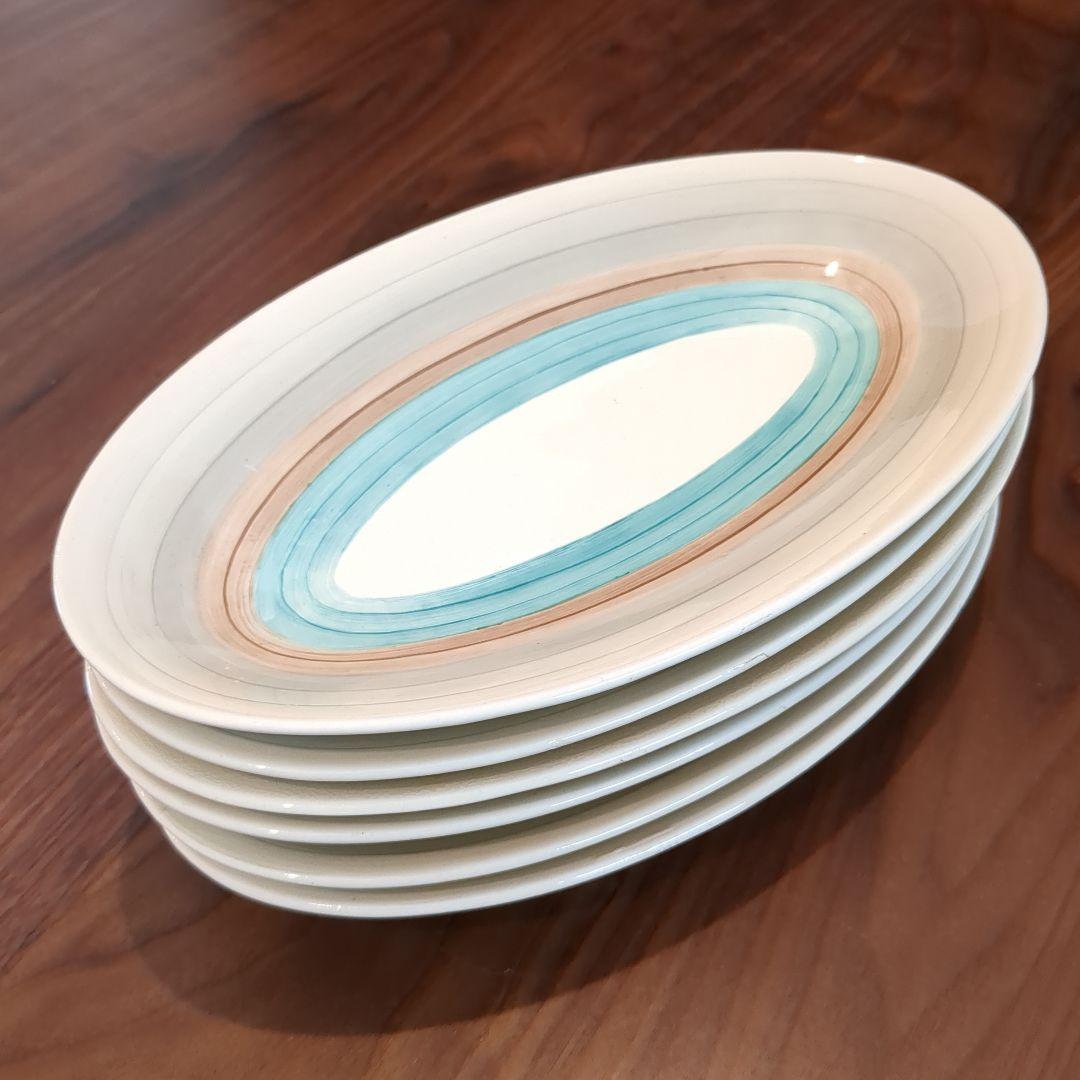 スージー・クーパー　オーバル型　6枚セット