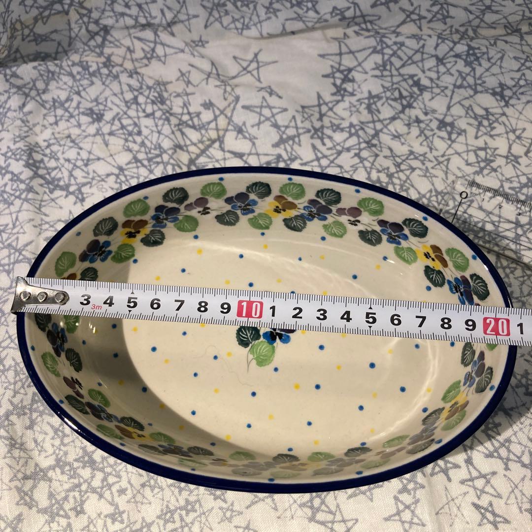花楕円形ボウル オーバル パンジー ツェラミカアルティスティチナ 小売