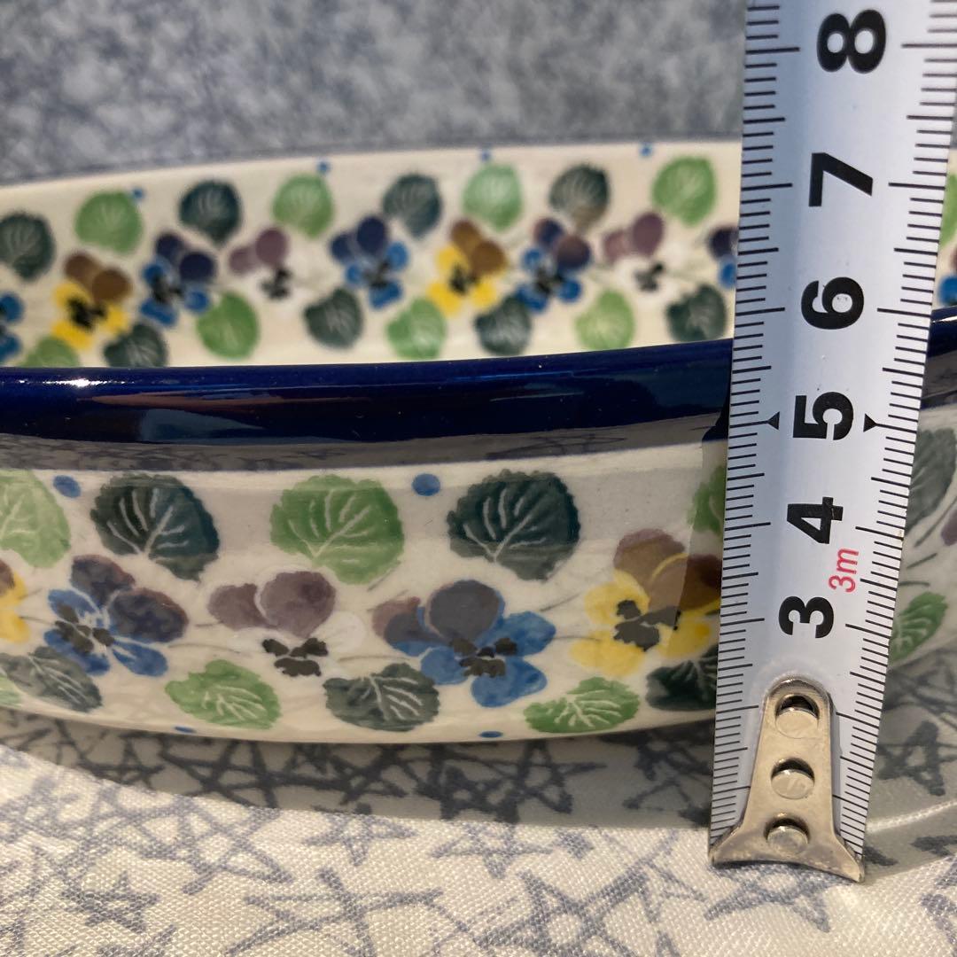 花楕円形ボウル オーバル パンジー ツェラミカアルティスティチナ 小売