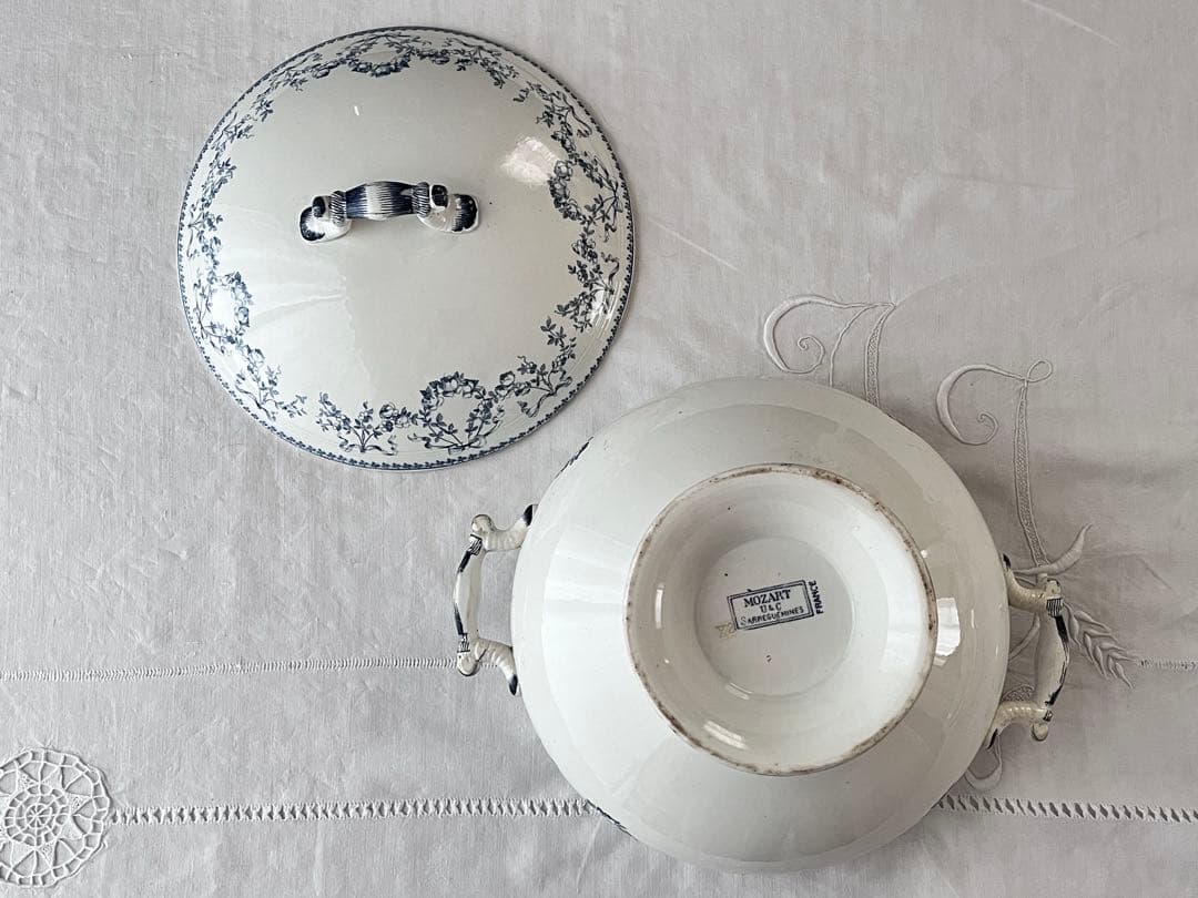 【レア】フランス SARREGUEMINES窯 MOZARTスーピエール3641