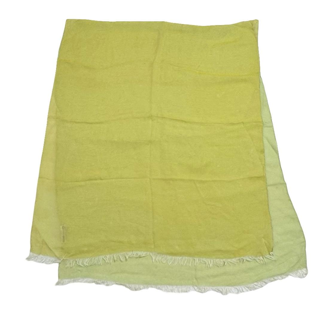 HERMES エルメス シルク フリンジ ストール ショール 無地 レディース