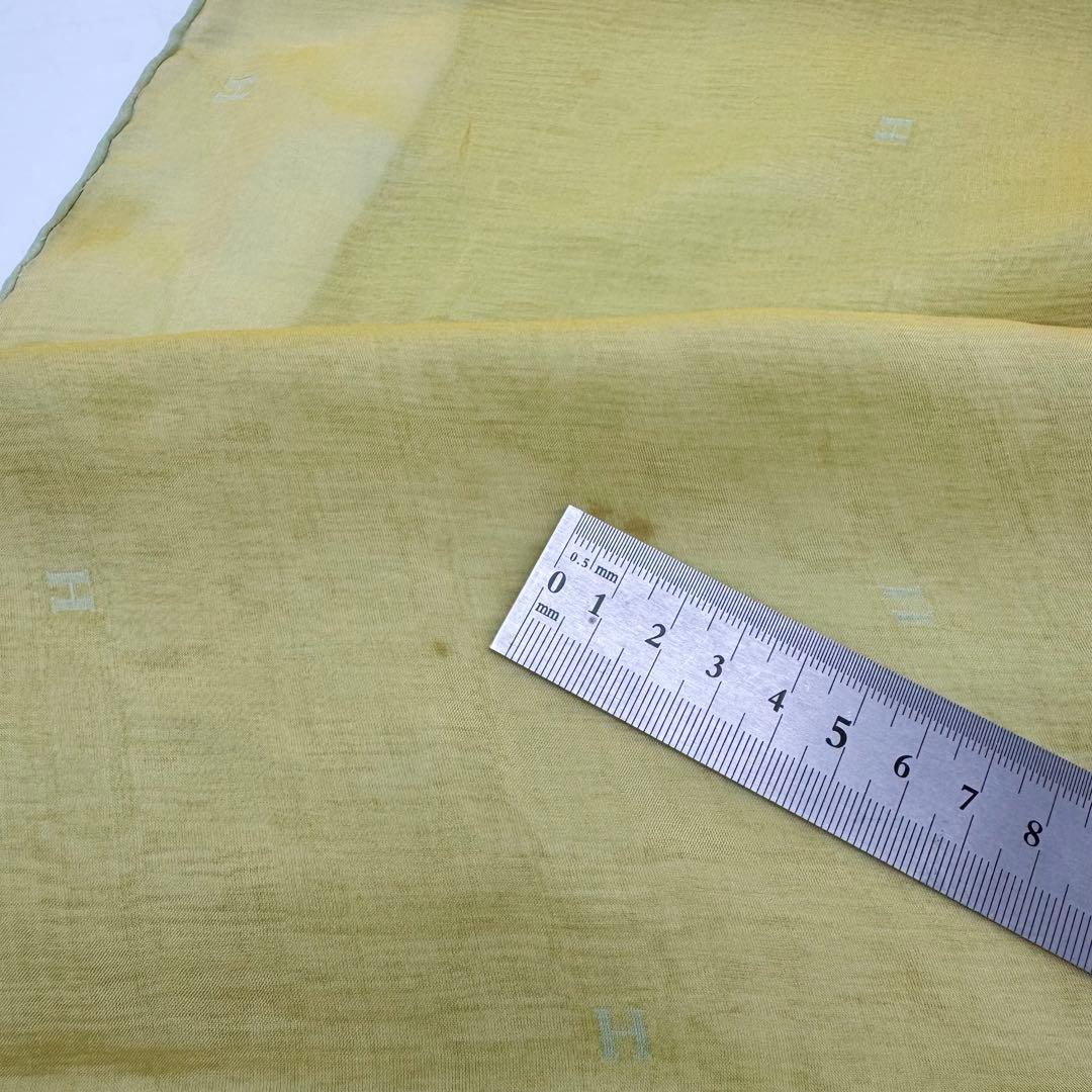 HERMES エルメス シルク フリンジ ストール ショール 無地 レディース