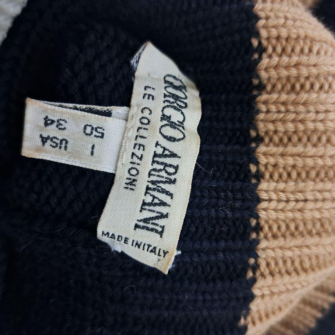 【美品】GIORGIO ARMANI ジョルジオ アルマーニ 長袖 セーター