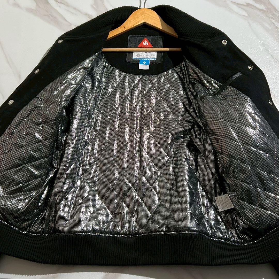 極美品✨】コロンビア スタジャン OMNI-HEAT レザー 黒 L