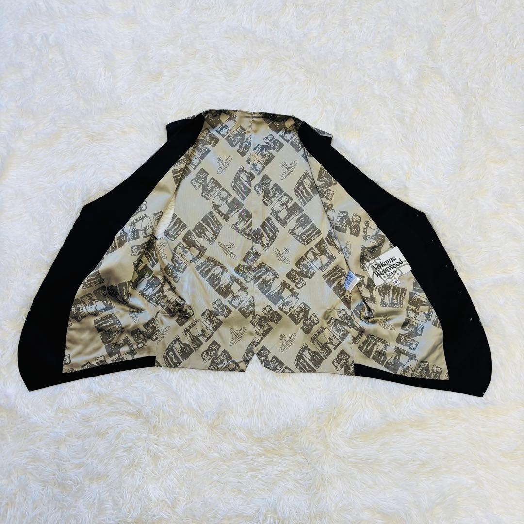 ヴィヴィアンウエストウッド マン ジレ ベスト 46 オーブ 総裏地 前