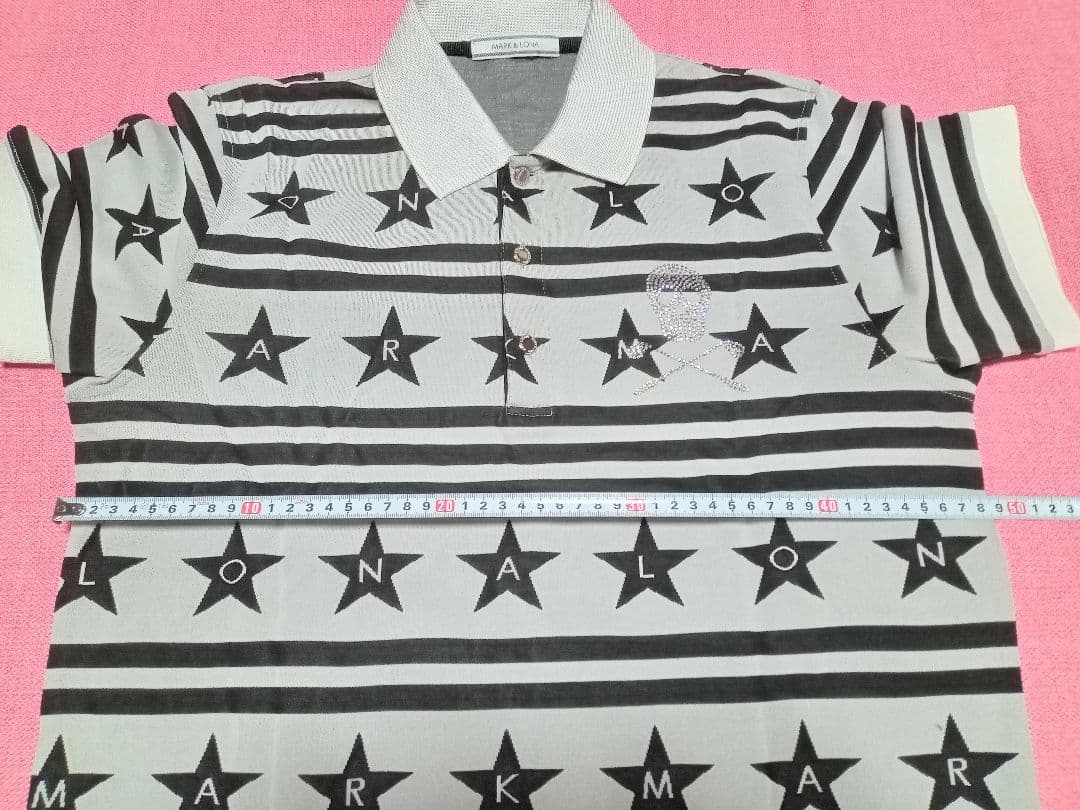 MARK＆LONAニットポロシャツ