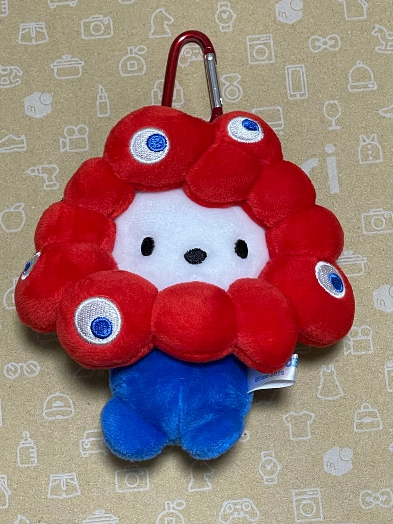 ミャクミャクポチャッコ カラビナ ぬいぐるみキーホルダー 大阪万博