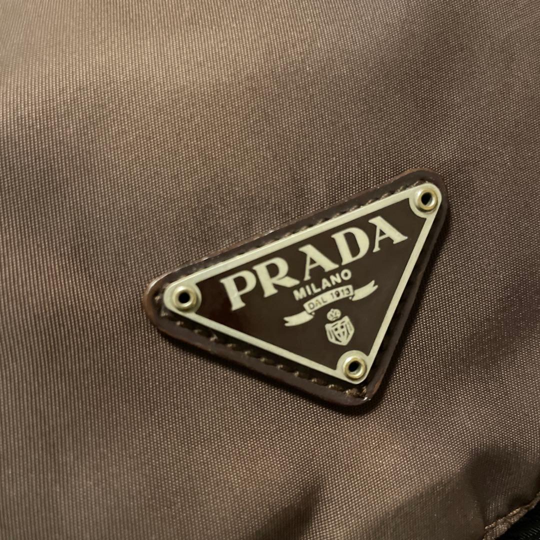 プラダ PRADA ナイロン リュック ブラウン 正規品 ヴィンテージ