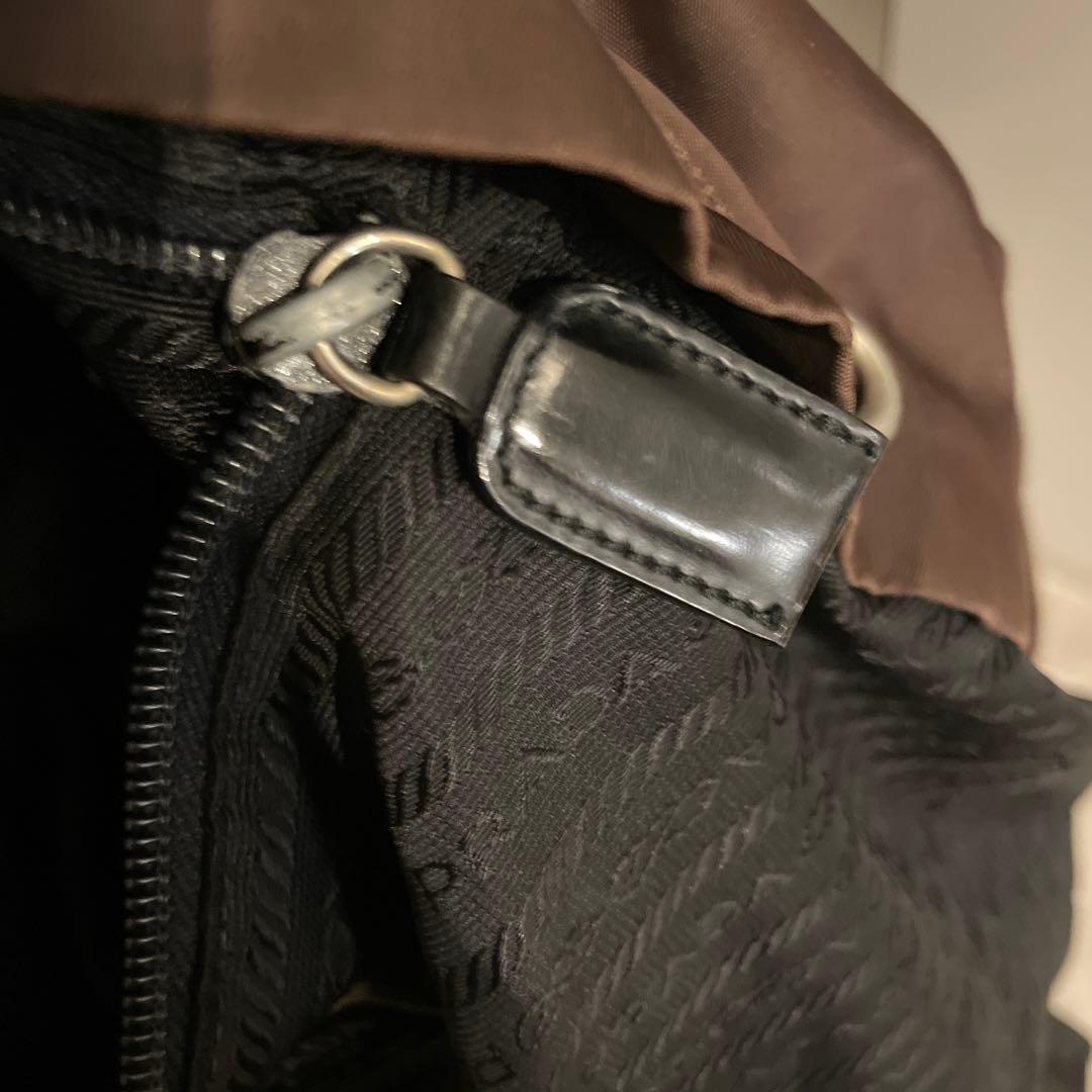 プラダ PRADA ナイロン リュック ブラウン 正規品 ヴィンテージ