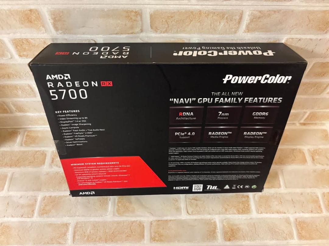 ボン【元箱あり・美品】PowerColor Radeon 5700 8GB