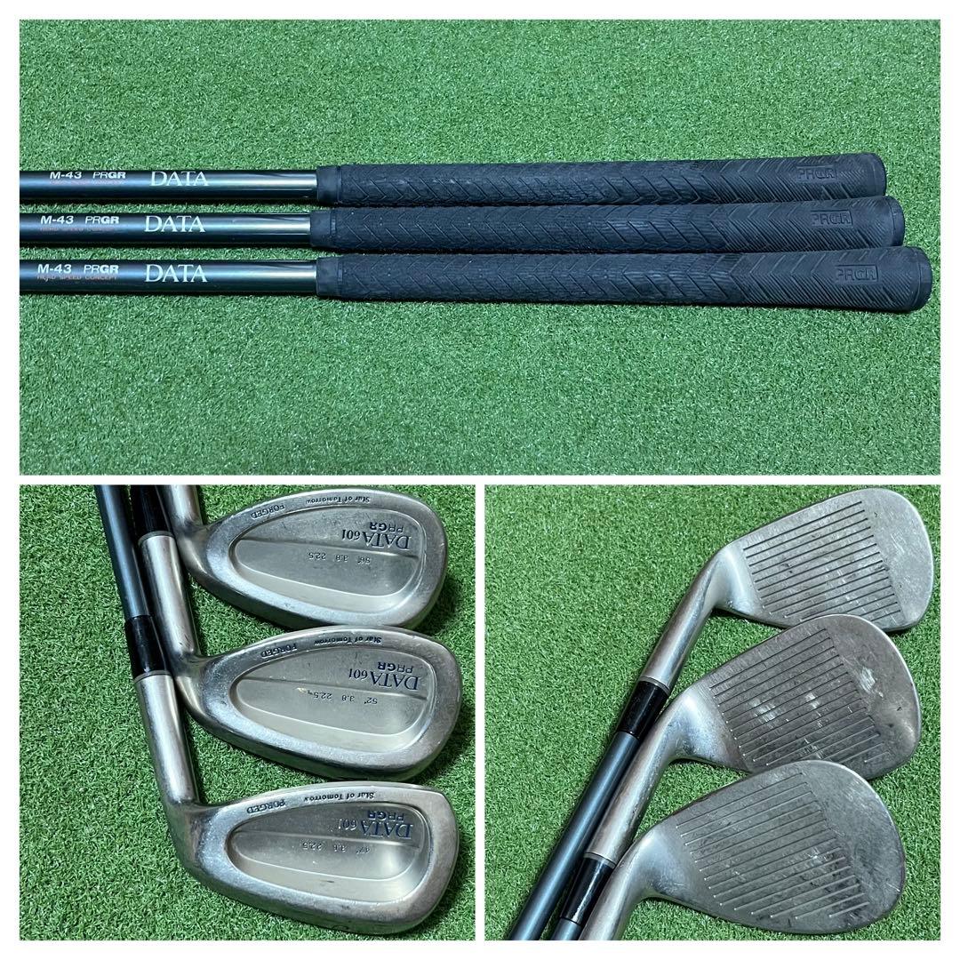 【PRGR】名器 DATA601 ゴルフクラブ13本フルセット キャディバッグ付