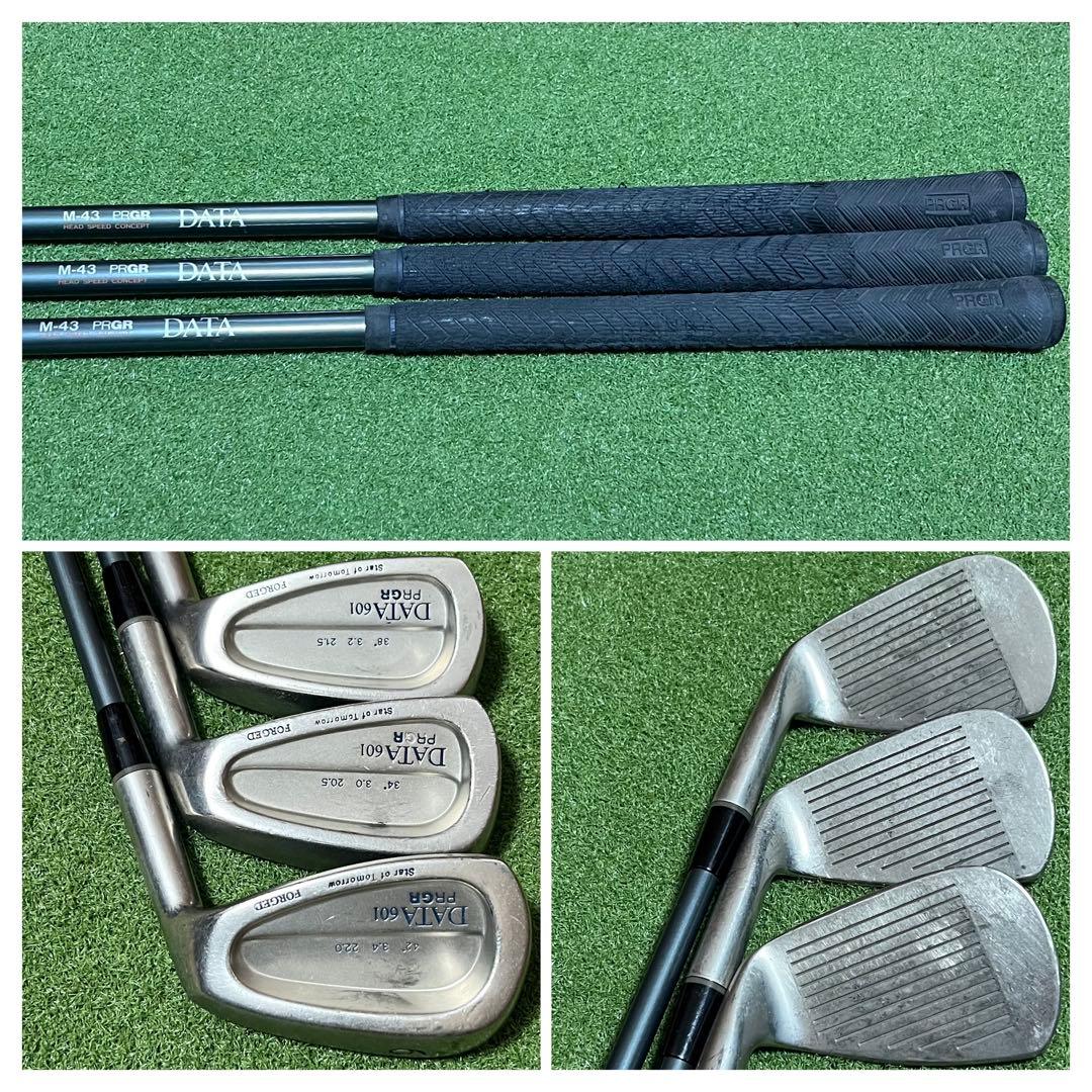 【PRGR】名器 DATA601 ゴルフクラブ13本フルセット キャディバッグ付