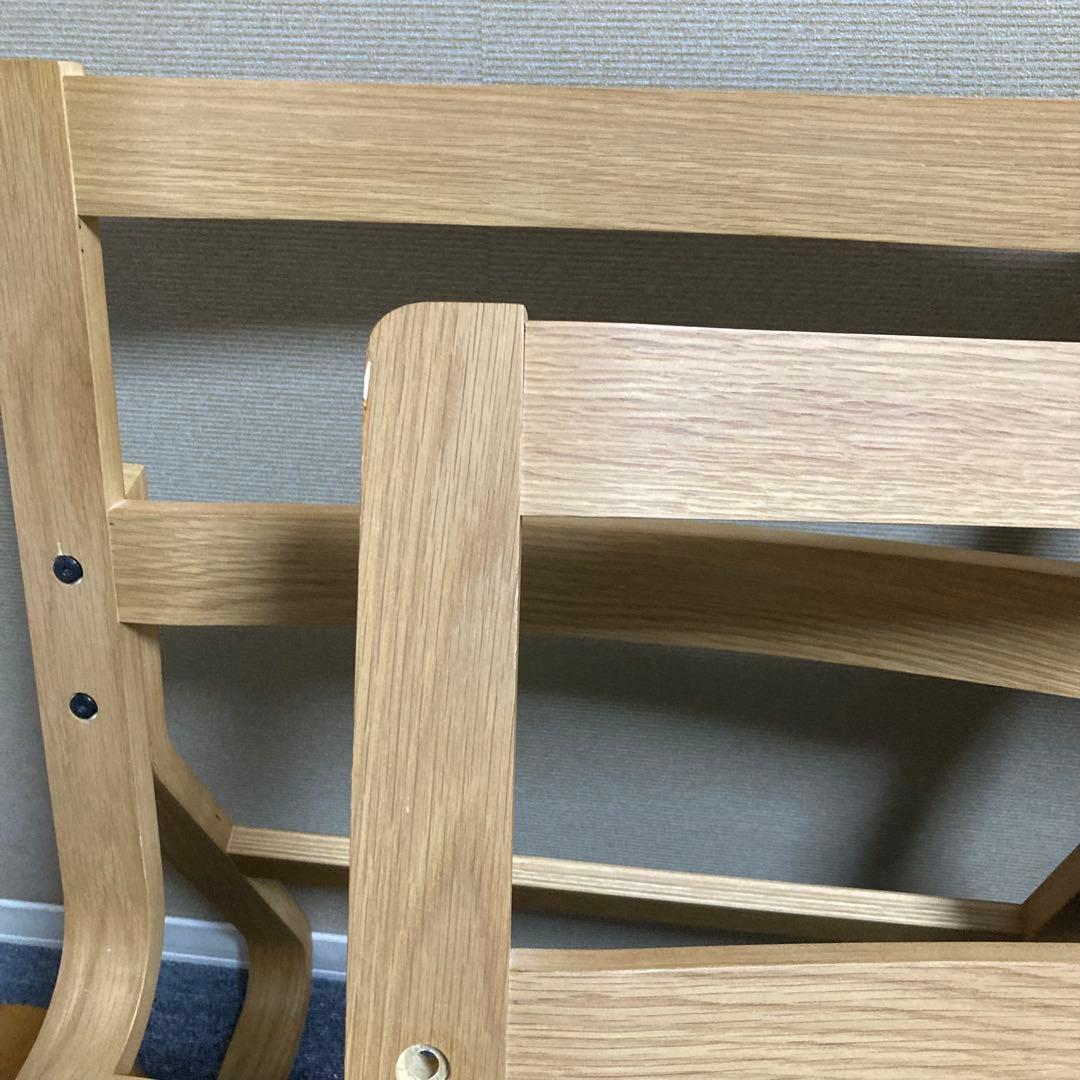 無印良品　リビングでもダイニングでもつかえるソファチェア　右