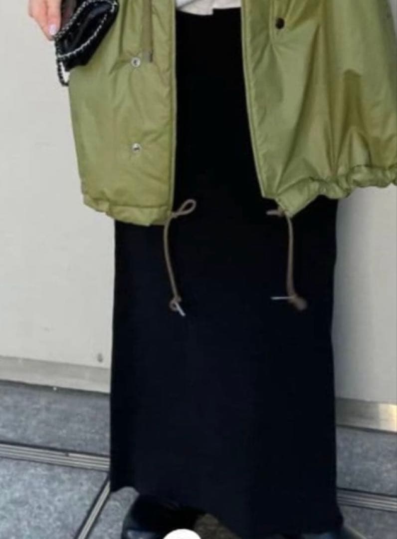 カレンソロジー　コットンリブニットタイトスカート　コーチリュック