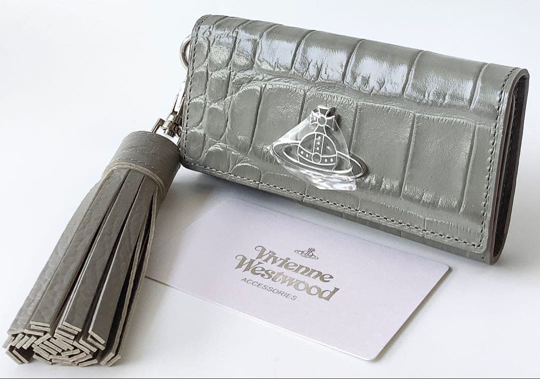 ちび太様★新品★ヴィヴィアンウエストウッド★チャーム付き4連キーケース★グレー