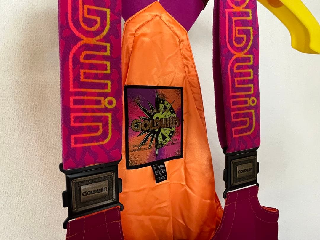【未使用】GOLDWIN スキーウェア 紫ピンクオレンジ 90’sレア 希少